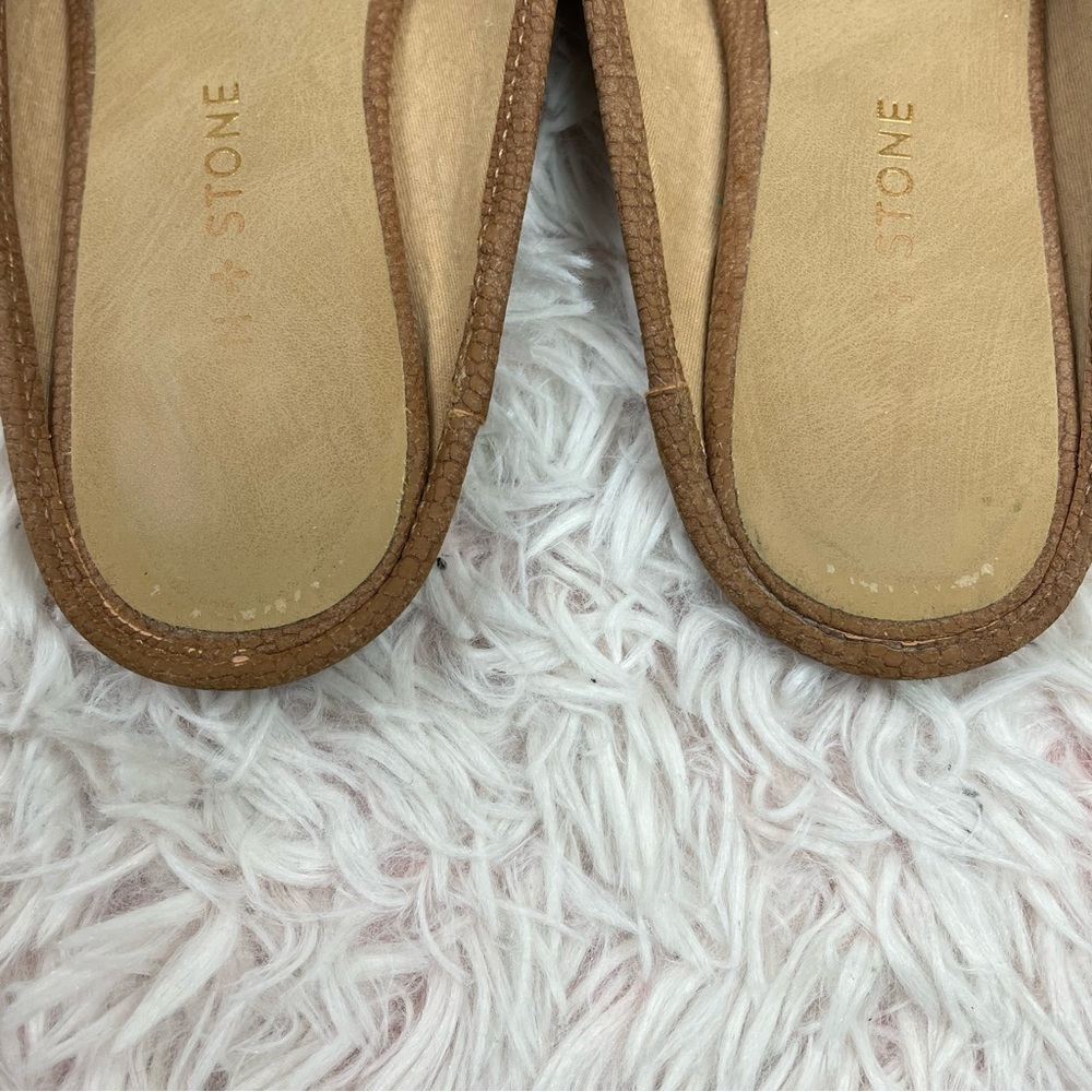 SUN + STONE Ninna Mules size 5.5 Tan color - Picture 5 of 11